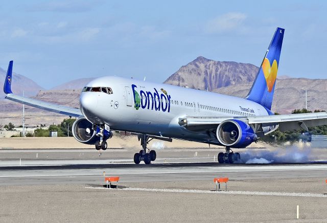 BOEING 767-300 (D-ABUL) - D-ABUL Condor 1994 Boeing 767-31B(ER) (cn 26259) " Janosch titles" - Las Vegas - McCarran International (LAS / KLAS)br /USA - Nevada, February 27, 2014br /Photo: Tomás Del Coro