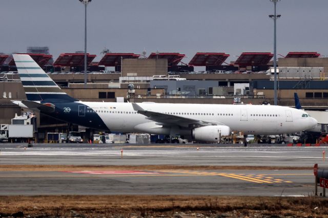 Airbus A330-200 (EC-NZJ) - Privilege Style A332 at Logan operating for Aer Lingus on 3/15/24. 
