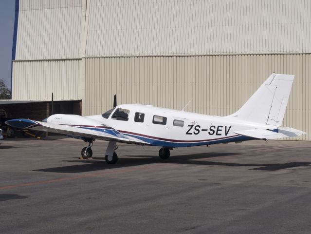 Piper Seneca (ZS-SEV) - 30 MAR 2017. At Lanseria, South Africa.