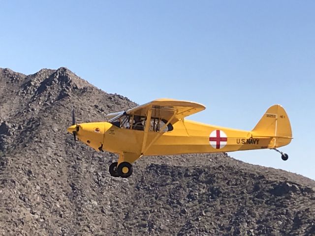 Piper L-18B Cub Special (N68490) - 100 delivered to US Navy between 1942-1943. Less than10 are flying today. Air Ambulance. She served at MCAS /NAS Mojave from 1943-1946 BuN 30253 5-1456