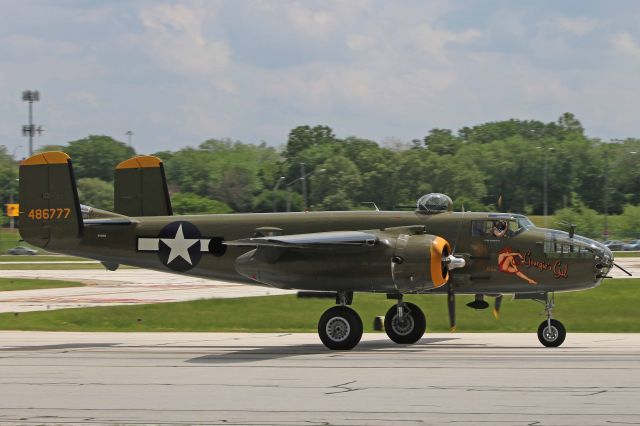 North American TB-25 Mitchell (N345BG) - Georgie’s Gal, Liberty Aviation Museum, arriving in Cleveland just after Doc on 31 May 2018.