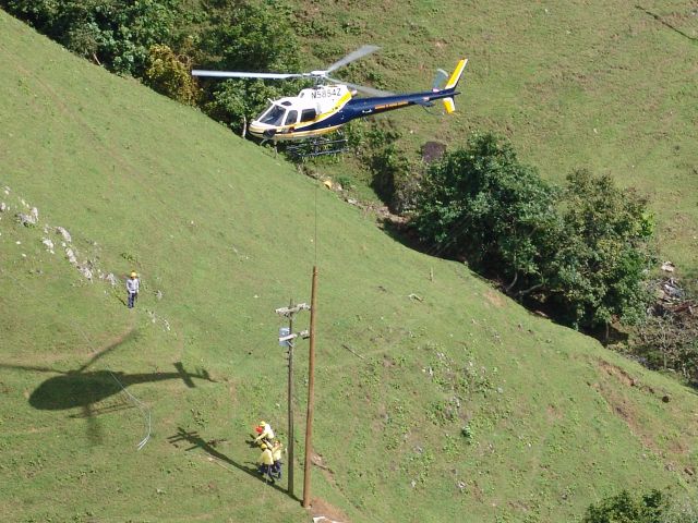 N5854Z — - EUROCOPTER ASTAR AS350B2 USED FOR HIGH PRECISION EXTERNAL LOAD FOR A WOOD POWER POLE INSTALLATION.    EXTERNAL LOAD CAPACITY UP TO 1,800POUNDS  OPERATED BY PREPA CORPORATE AIR OPERATIONS DEPARTMENT UNDER TITLE 14, PART91, PART 133 AND AC00.1-1 PUBLIC AIRCRAFT  FOR MORE INFORMATION OR REQUESTING FOR CONTRACT OUR SERVICES CONTACT US AT:  TEL. 787.289.3484  TEL2. 787.289.3483  E-MAIL: R-CALDAS-DSAD@PREPA.COM    SINCE 1954 WITH AN UNBEATABLE 0 FATAL ACCIDENT RECORD; MEMBER OF HELICOPTER ASOCIATION INTERNATIONAL (HAI) AND HELICOPTER FOUNDATION INTERNATIONAL (HFI)    OPERATED BY: AUTORIDAD DE ENERGIA ELECTRICA DE PUERTO RICO/ PUERTO RICO ELECTRIC POWER AUTHORITY