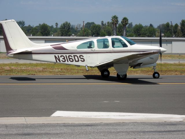 N316DS — - 1966 Beechcraft 35-C33Abr /Taxiing at Fullerton