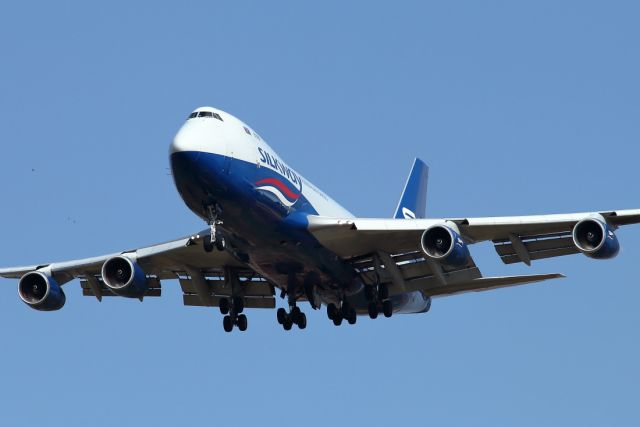 Boeing 747-400 (4K-SW008) - 22/07/2020:  Approaching runway 12 from Baku (GYD), duration was 02h44m.
