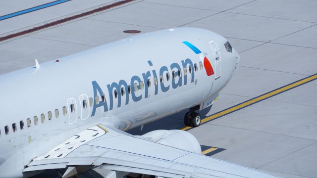 Boeing 737-800 (N948NN) - Top of T4 Parking Garage. Taken on April 11, 2021.