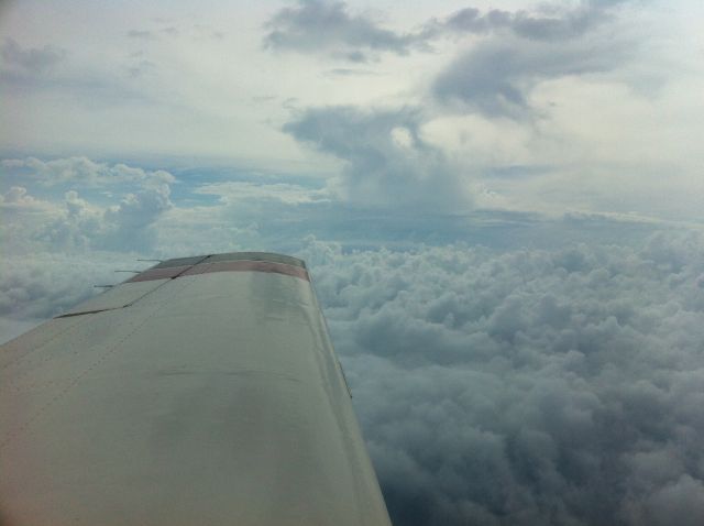 Mooney M-20 (N9453V) - In flight between CYTZ and KDAY deviating around storms.