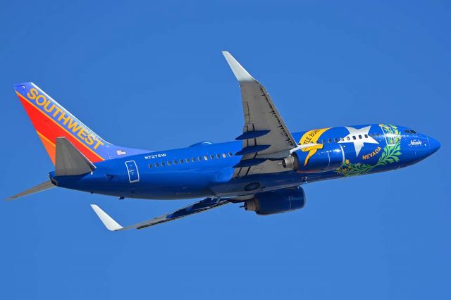 Boeing 737-700 (N727SW) - Southwest Boeing 737-7H4 N727SW Nevada One at Phoenix Sky Harbor on October 14, 2017. 