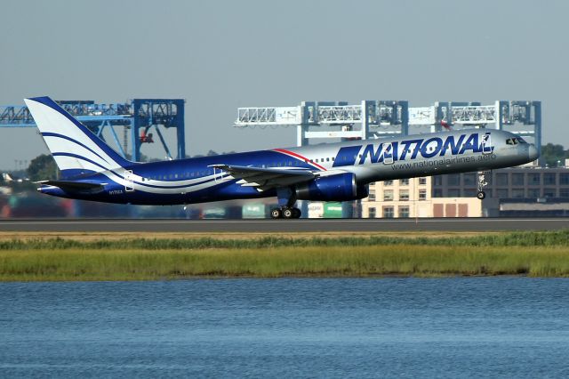 Boeing 757-200 (N176CA) - National Cargo 9176 rotating off of 33L