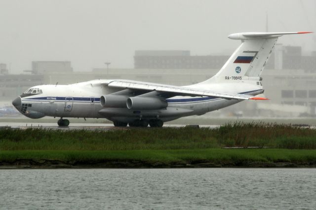 Ilyushin Il-76 (RA-78845) - Russian Air Force  Ilyushin Il-76MD departing on a rainy morning. (6/13/12)