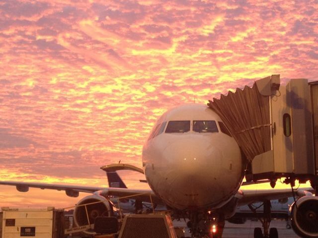 Airbus A321 (N179UW) - Sky under Fire.