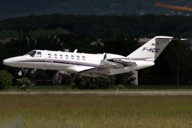 Cessna Citation CJ1 (F-HCIC) - Airailes Citation CJ3 on short finals for rwy 23 on 29-May-18 on an overnight visit from  LFST as EOL700.