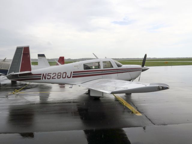 Mooney M-20 (N5280J) - Gathering for the Mooney arrival at Oshkosh 2015.