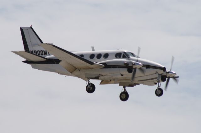 Beechcraft King Air 90 (N900MT) - Landing at John Wayne Airport, July 11 2018. 