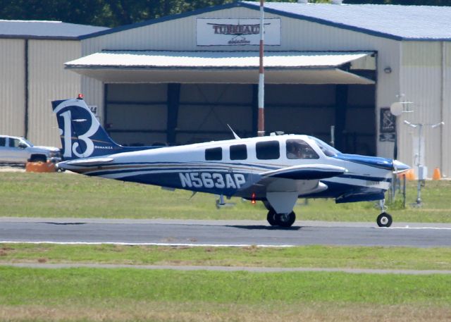 Beechcraft Bonanza (36) (N563AP) - Beautiful Bonanza at Downtown Shreveport.