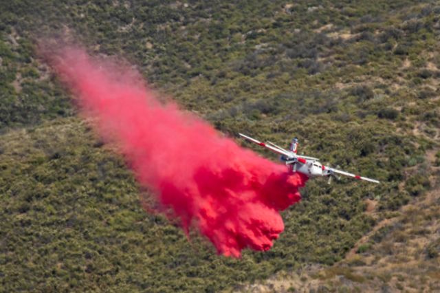 N427DF — - Retardant drops on small fire in Temecula, California on June 14, 2020.