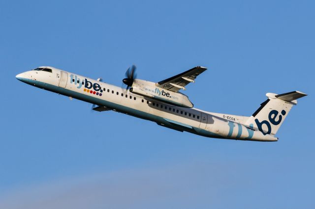 de Havilland Dash 8-400 (G-ECOA) - BEE1035 on the way back to Aberdeen