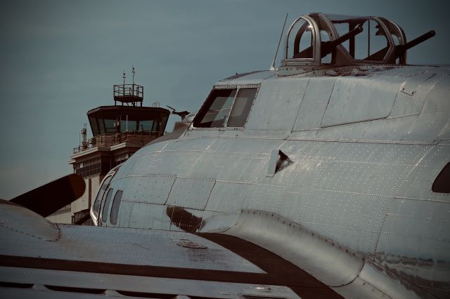 Boeing B-17 Flying Fortress (N3193G) - Taking a look back to yesteryear. The Yankee Lady is a Boeing B-17G-110-VE. After many upgrades, roles, and meticulous preservation by the Yankee Air Museum, she still flies today. I caught this shot at in front of the historic bomber plant hangar, home of the Yankee Air Museum nearly 77-years to the day of its delivery to the USAAF in 1945.