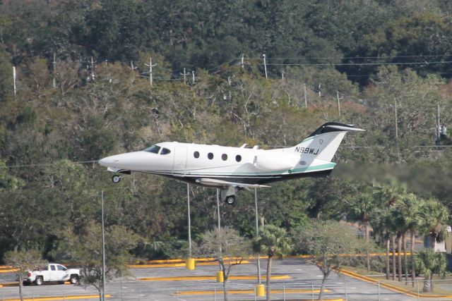 Beechcraft Premier 1 (N99WJ) - Premier 99WJ departs Runway 1R at Tampa International airport enroute to Asheville Regional Airport