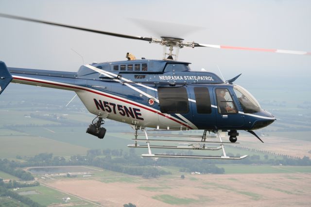 Bell 407 (N575NE) - During a flyover of the Lincoln Air Show in 2006