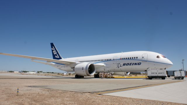 Boeing 787-8 (N787BX) - Aug 31,2010 at KNYL.  THANKS Brad at BOEING FOR THE TOUR!!!  AWESOME aircraft!!!  Cockpit even had that "new" car smell!!!