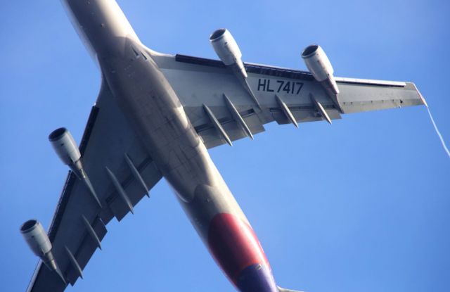 Boeing 747-400 (HL7417) - SEA-ICN  1-10-2021