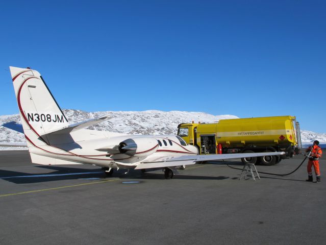 Cessna Citation 1SP (N308JM) - Fuel stop at at Narsarsuaq, Greenland yesterday. Breathtaking views.