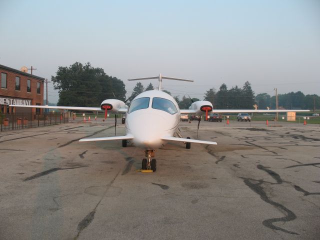 N146SL — - Piaggio Avante on the flight ramp at KTHV , York Airport .   head on view .