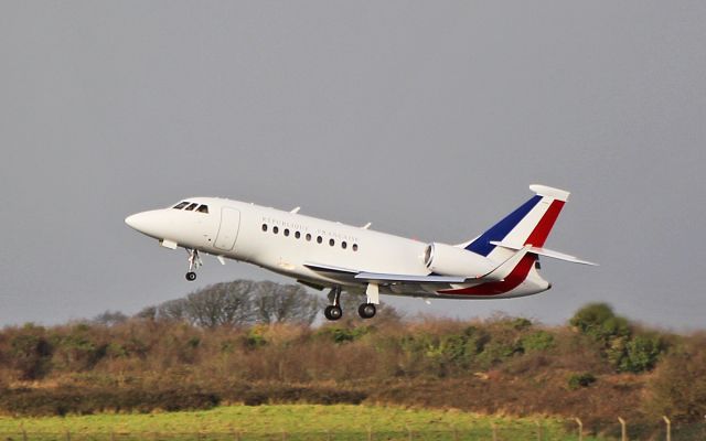 F-RAFC — - "ctm1281" french air force falcon 2000lx f-rafc training at shannon 26/1/19.