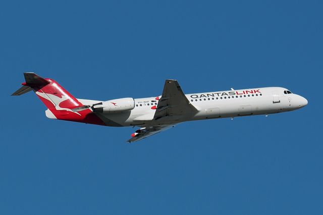 Fokker 100 (VH-NHF) - Fokker F100 cn 11458. QantasLink VHNHF name Linday Evans 10 February 2022