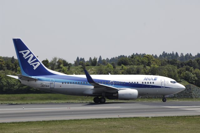 Boeing 737-700 (JA07AN) - Departure at Narita Intl Airport Rwy16L on 2013/05/06