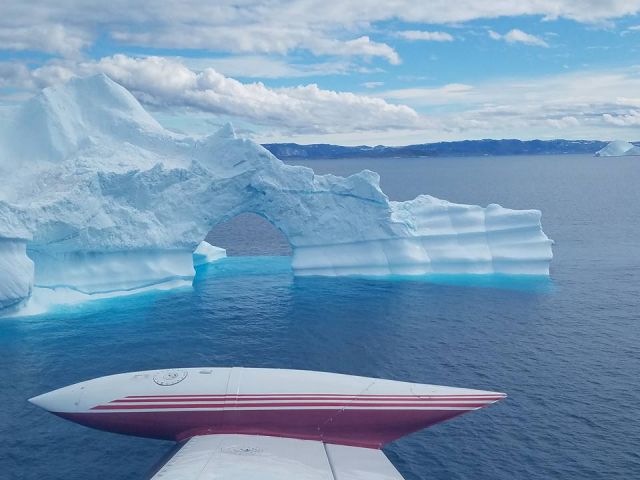 Cessna Chancellor (N999JL) - Flying around Ilulissat Greenland with Tower Controller Nuka Lynge along as our tour guide.