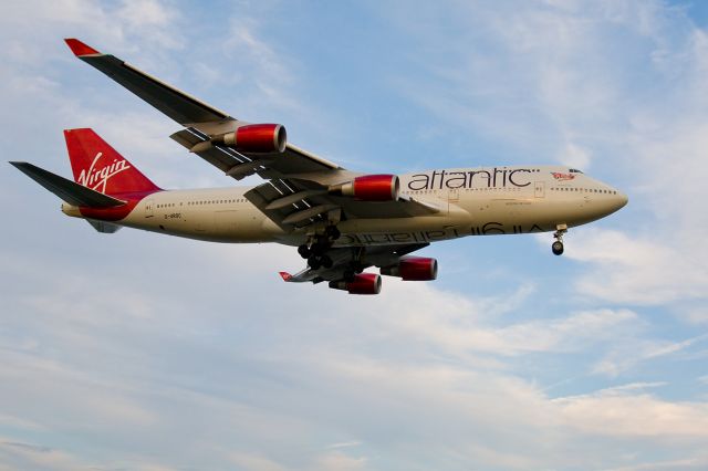 Boeing 747-400 (G-VROC) - VS1 -EWR to LHR WX diversion to KBOS Logan !