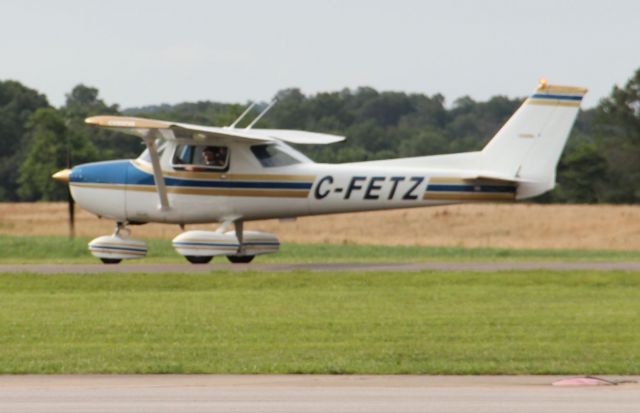 Cessna 152 (C-FETZ) - Taxiing from rwy 27 on 6/27/11