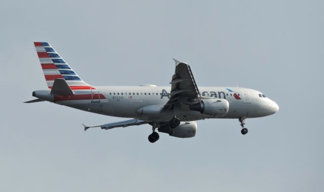 Airbus A319 (N722US) - Minutes before landing, summer 2018.