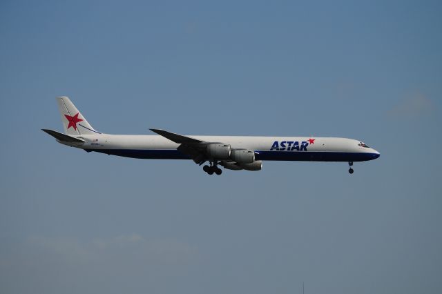 N873SJ — - This Astar DC-8F arrives in late afternoon sun to KLAX.