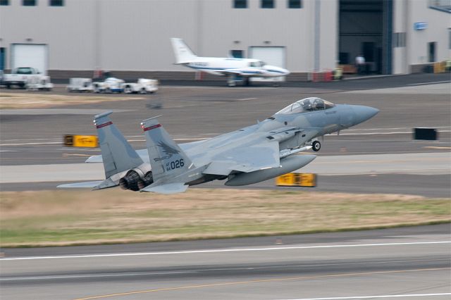 McDonnell Douglas F-15 Eagle (84-0026) - Headed out for a local mission