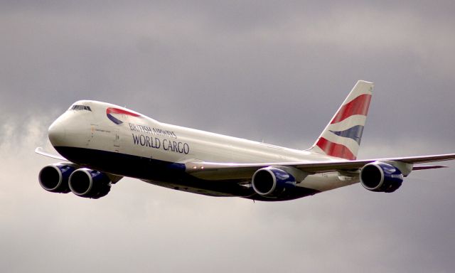 Boeing 747-200 (G-GSSD) - B-747-8F BA Cargo in partnership Global Suppy Systems, low pass at Duxford Cambridgeshire 2013. mp©ð¸