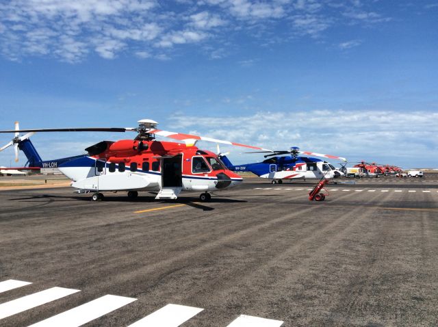 VH-LOH — - Busy Broome servicing the NW shelf.