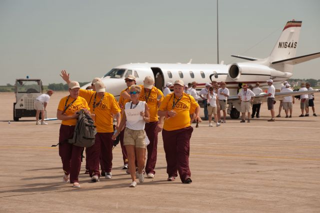 CSOA — - Cessna Special Olympics Airlift 2010 - http://flightaware.com/airlift/ - Airlift and Athletes arriving in Lincoln, Nebrasks on July 17, 2010.  Photos Courtesy Cessna Aircraft Company