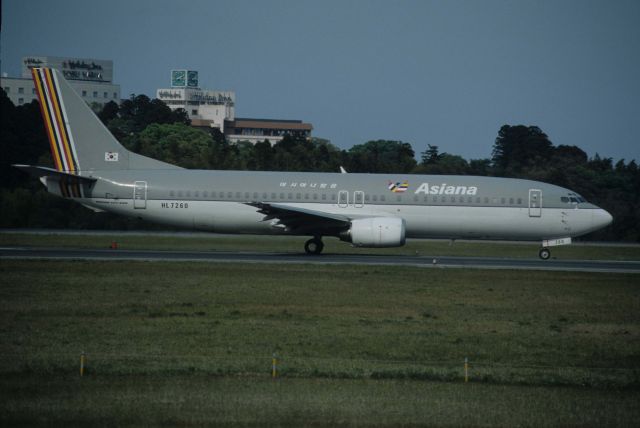 BOEING 737-400 (HL7260) - Departure at Narita Intl Airport Rwy16 on 1993/05/04