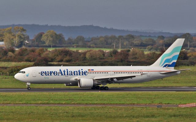 BOEING 767-300 (CS-TKT) - euroatlantic b767-300 cs-tkt after landing at shannon 27/10/16.