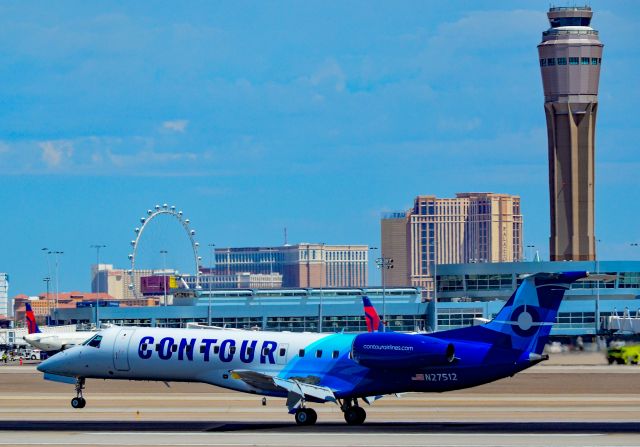 Embraer ERJ-135 (N27512) - N27512 Contour Aviation Embraer ERJ-135ER s/n 274 - Las Vegas - McCarran International (LAS / KLAS)br /USA - Nevada, June 14, 2019br /Photo: Tomás Del Coro