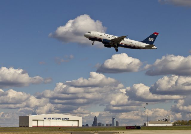 Airbus A319 (N715UW) - Taking off from runway 36R on a nice Saturday afternoon.