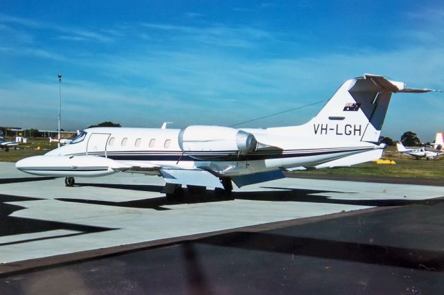 VH-LGH — - GATES LEARJET 35A - REG : VH-LGH (CN 35A-342) - KINGSFORD SMITH SYDNEY NSW. AUSTRALIA - YSSY 27/6/1988 35MM SLIDE CONVERSION USING A LIGHTBOX AND A NIKON L810 DIGITAL CAMERA IN THE MACRO MODE