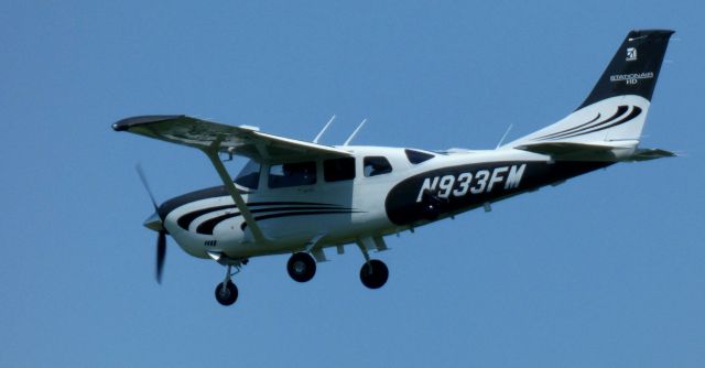 Cessna 206 Stationair (N933FM) - About to touch down is this 2023 Cessna Turbo Stationair HD from the Spring of 2025. 