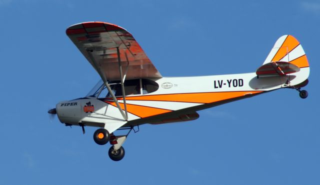 Piper L-18B Cub Special (LV-YOD) - Taken on march 27 2011 with an Agfa Alfa 200 cammara