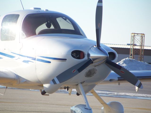 Cessna 400 — - Private Cessna plane parked at the Hays Regional Airport on January 11, 2010.