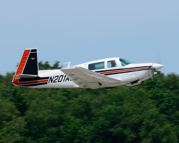 Mooney M-20 (N201AJ) - Departing Runway 8