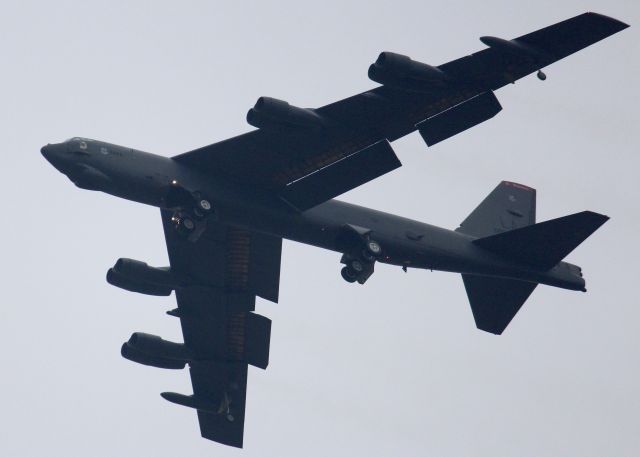 Boeing B-52 Stratofortress (60-0028) - At Barksdale Air Force Base. Rainy overcast day!