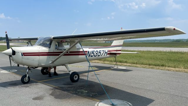 Cessna 152 (N5357H) - All tied down after I took it for a quick local flight.